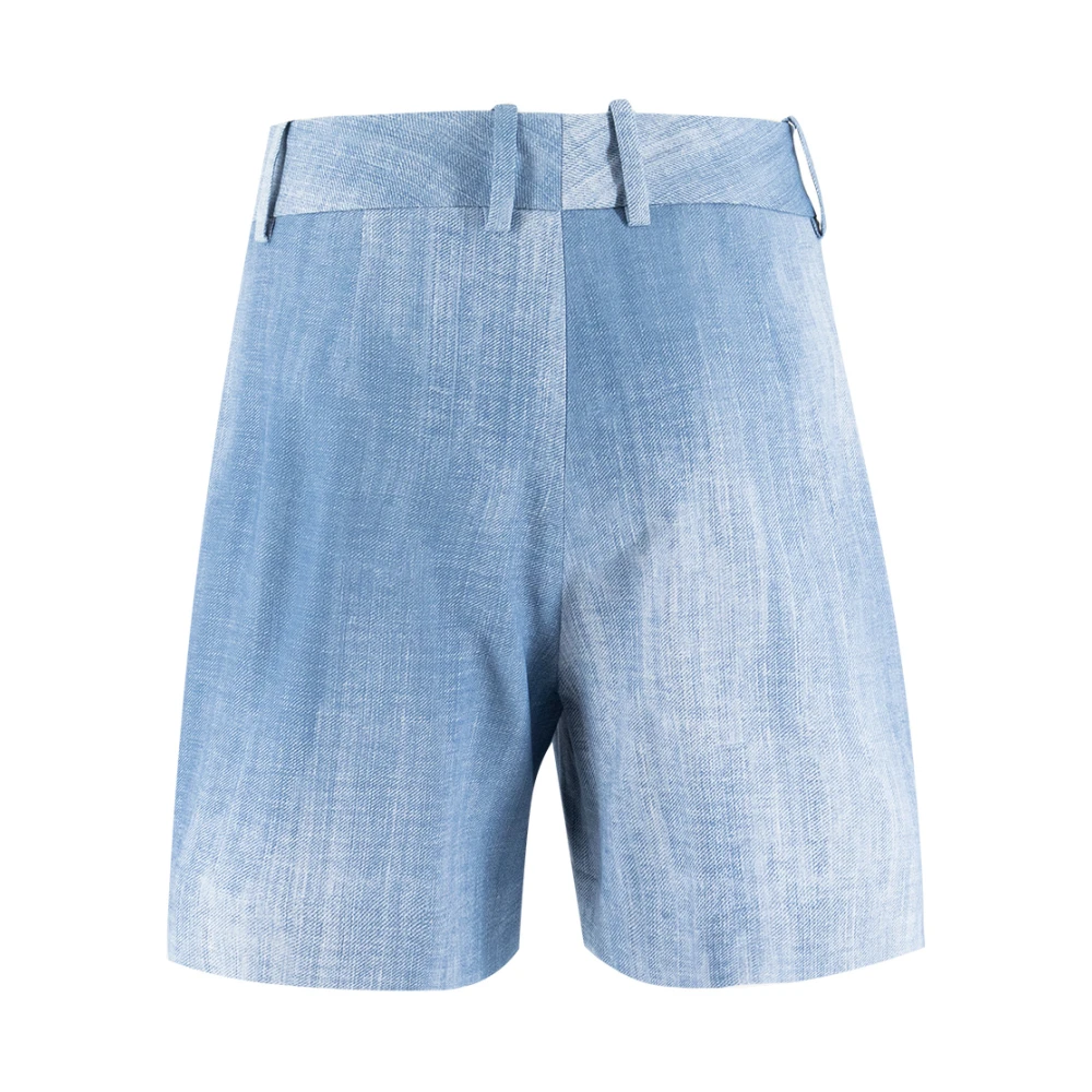Ermanno Scervino Vintage Denim High Waisted Shorts Blue Dames