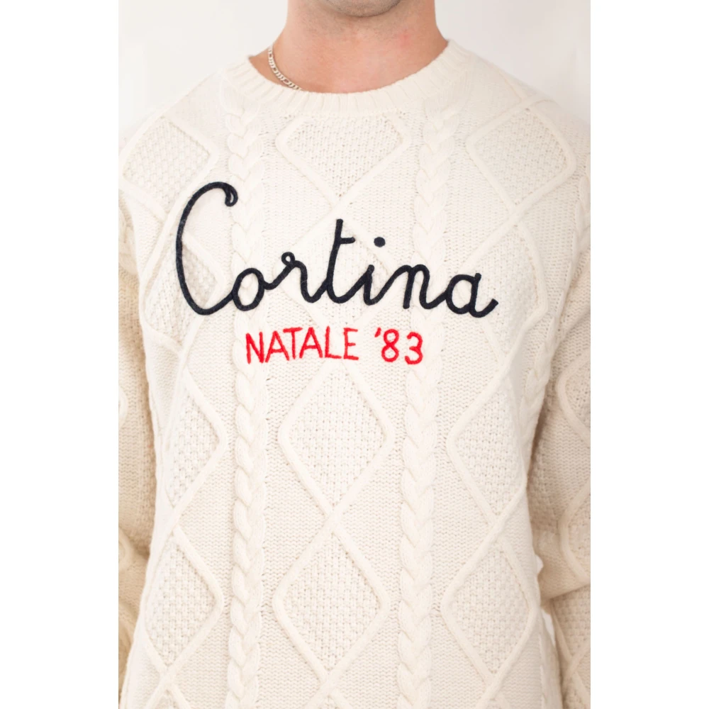 MC2 Saint Barth Kabeltrui in Bergen Cortina White Heren