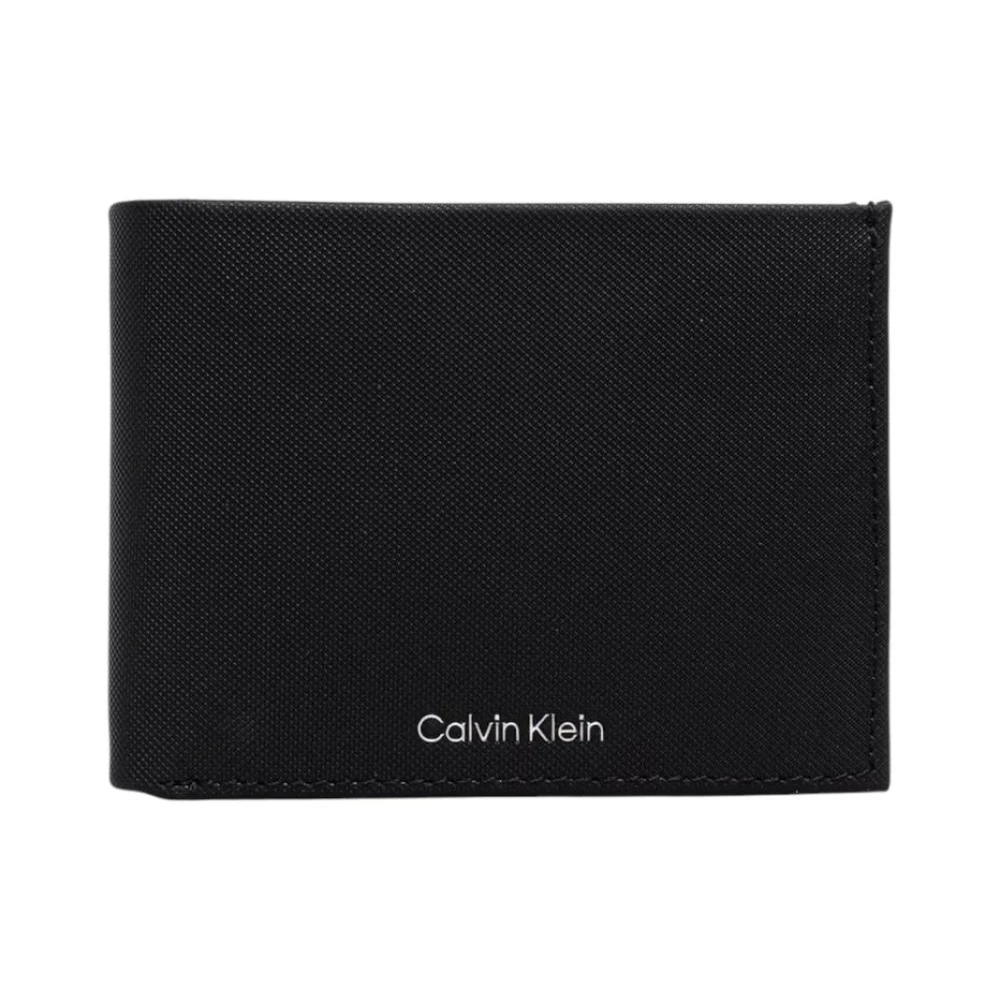 Calvin Klein Men's Black Leather Bifold Wallet
