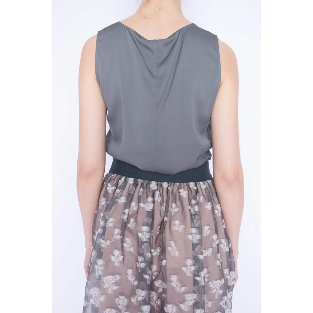 Armani Bruine Tanktop Gray Dames