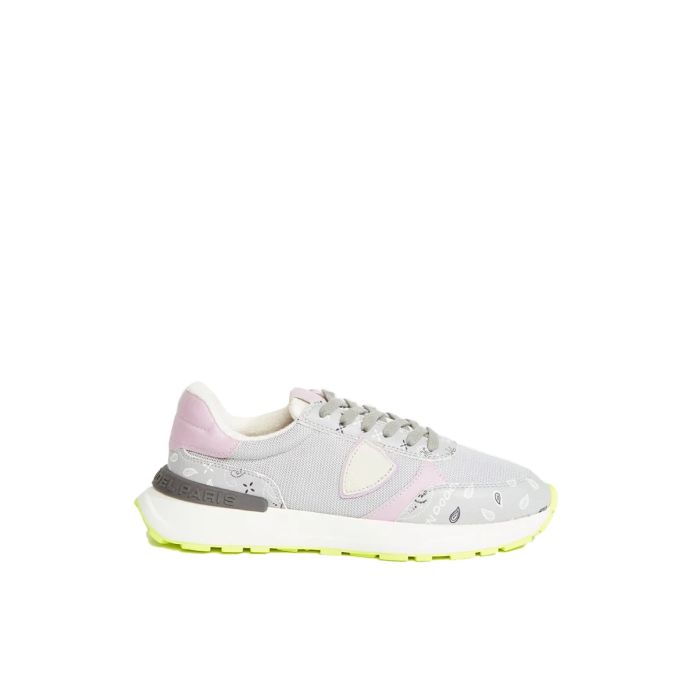 Philippe Model Women's Gray Sneakers, 5 Uk, Antibes Low Paisley Trainers