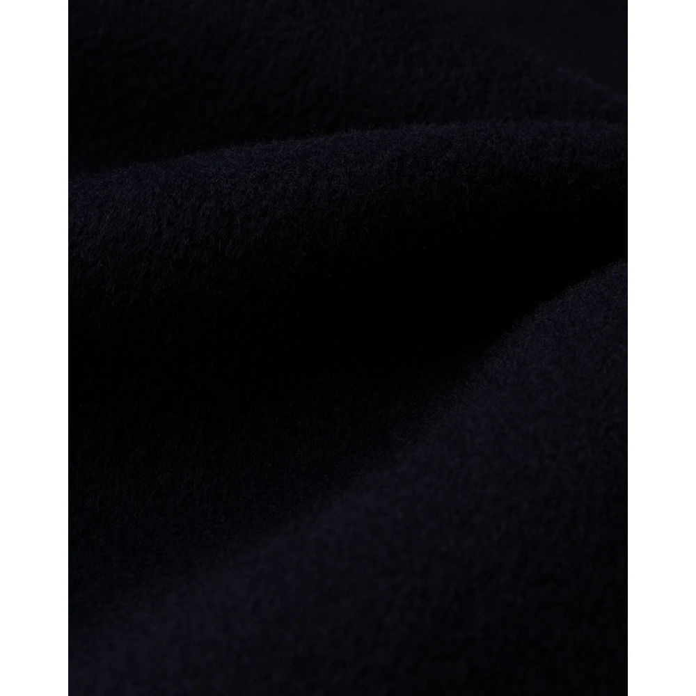 IVY OAK Midi Wollen Jas met Riem en Zakken Blue Dames