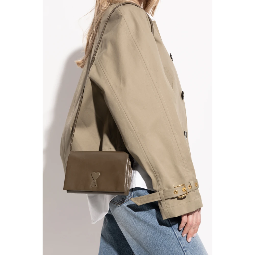 Ami Paris Voulez-Vous Portemonnee-riem Green Unisex