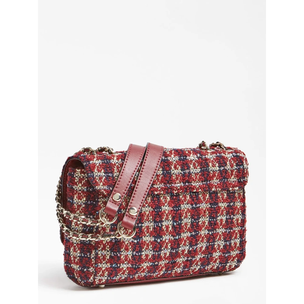 Guess Schoudertas Cessily Tweed Hweg7679210-Mer Multicolor Dames