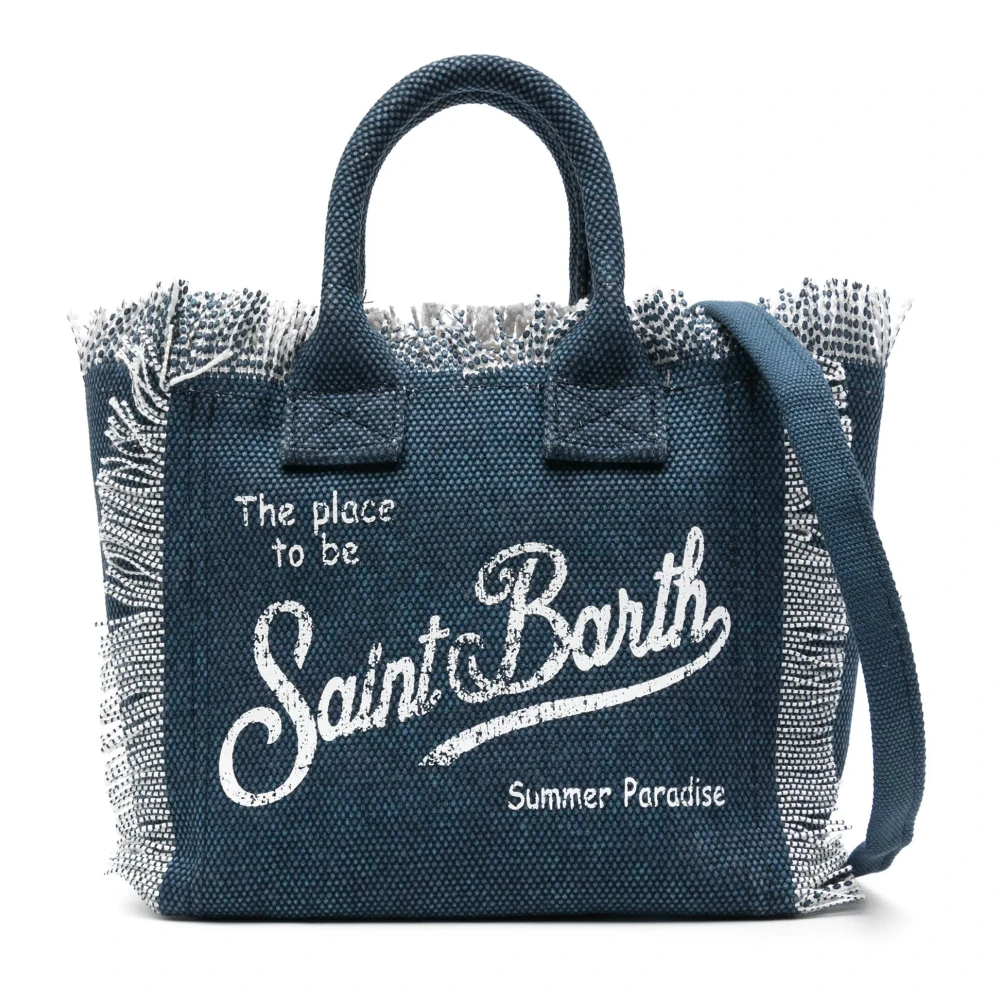 MC2 Saint Barth Vanity Mini Beach Bag Blue Dames