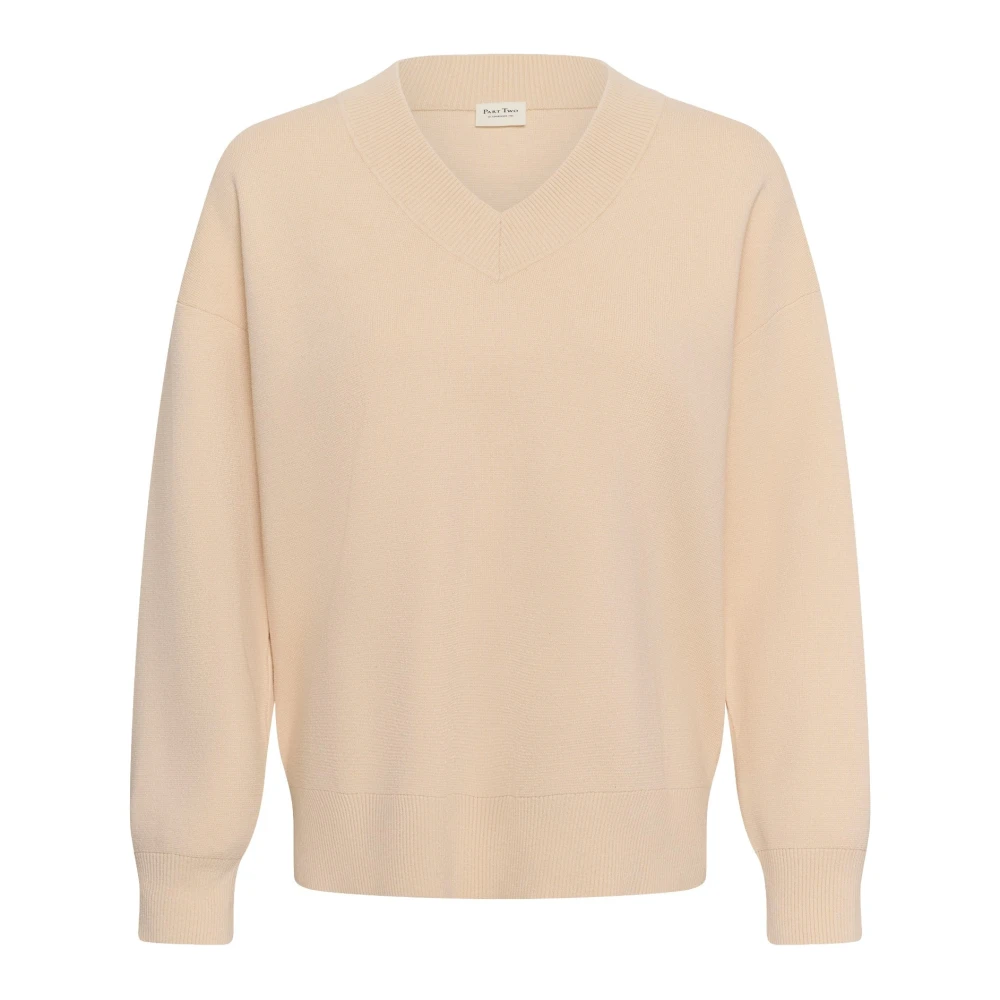 Part Two , Damen, Strickwaren, Beige, L