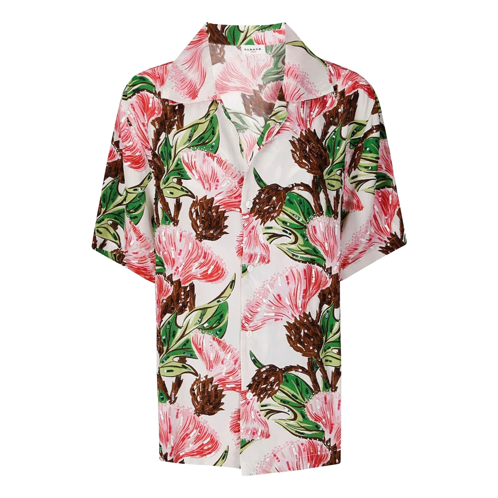 P.a.r.o.s.h. Bloemenprint Pailletten Overhemd Multicolor Dames