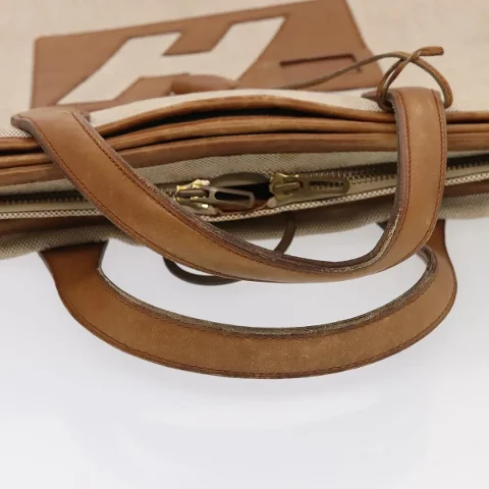 Hermès Vintage Pre-owned Canvas travel-bags Beige Dames