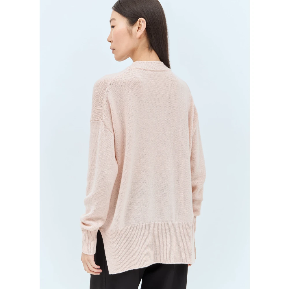 Jil Sander Kasjmier Crewneck Sweater Pink Dames