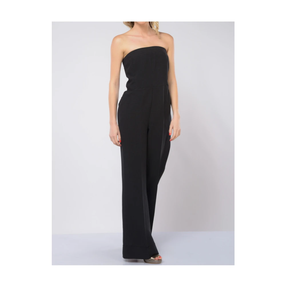 Kaos Lange Jumpsuit met Zakken Black Dames