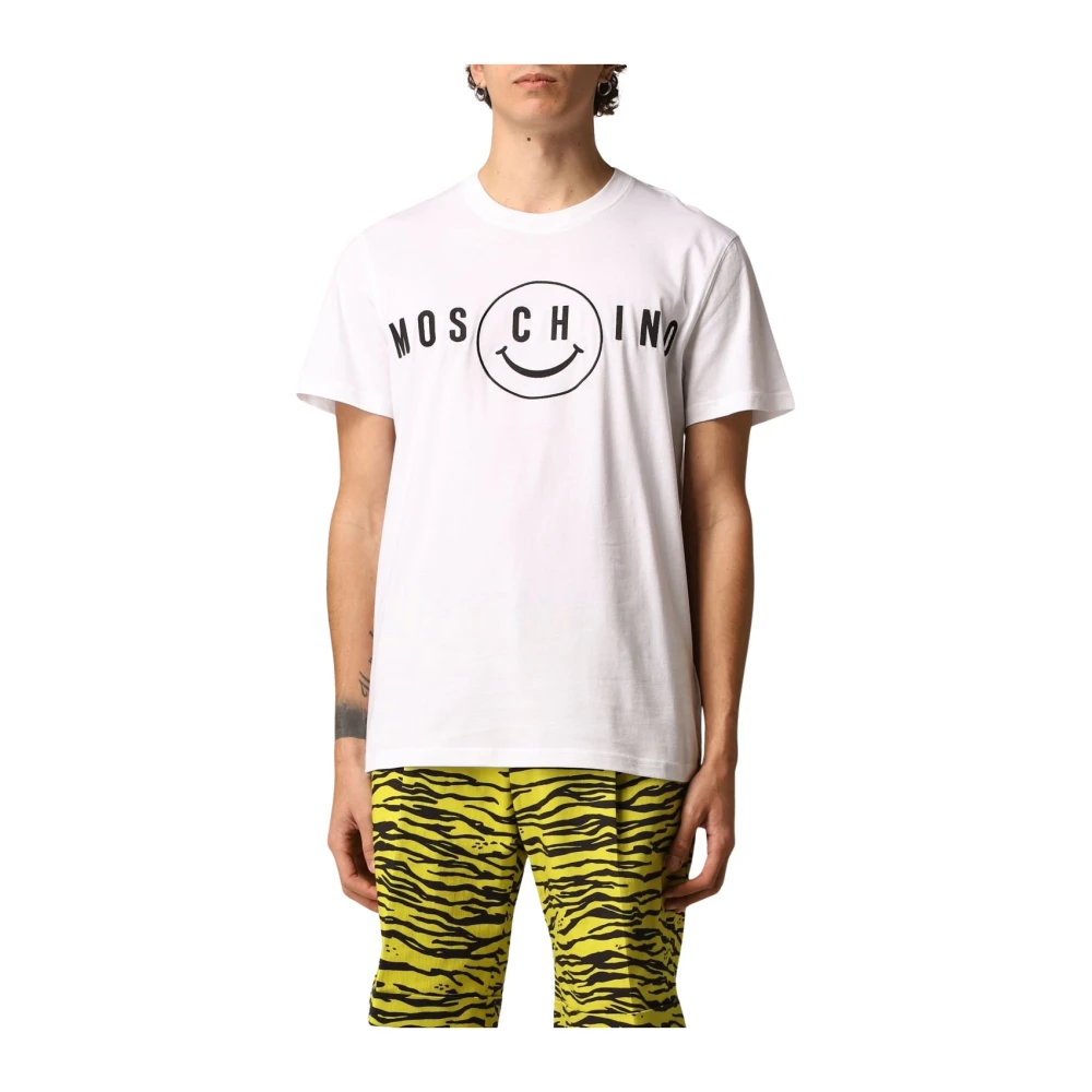 Moschino Katoenen T-shirt White Heren