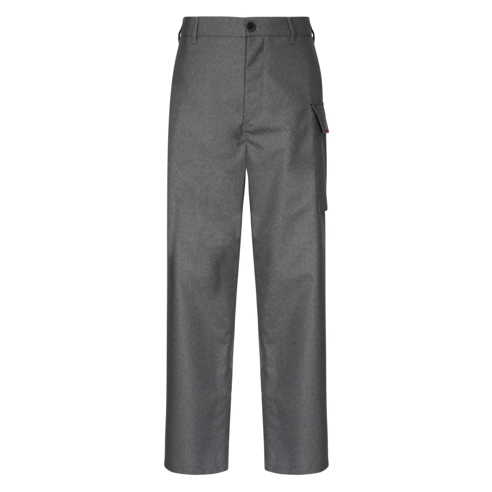 Marni Grijze Cargo Broek Knoopsluiting Gray Heren