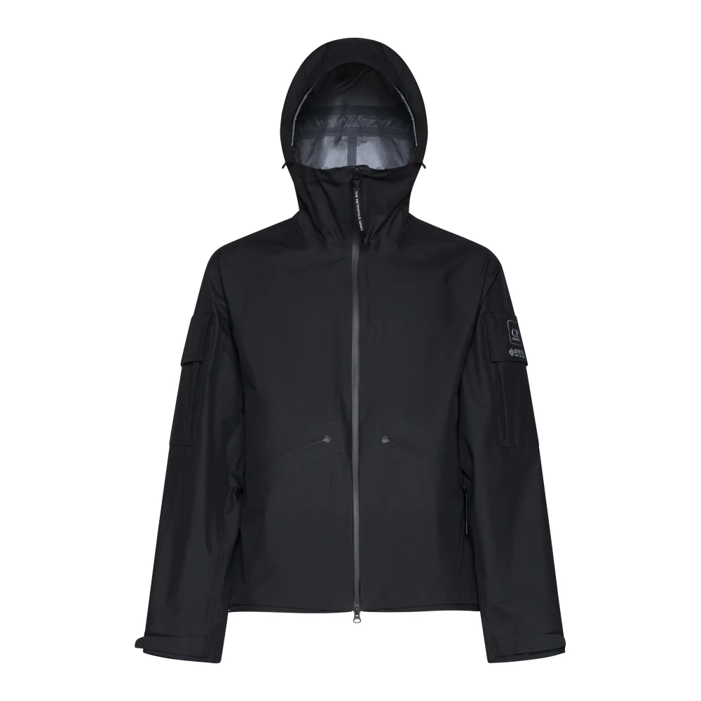 C.P. Company Zwarte Waterdichte Gore-Tex Metropolis Jas Black Heren