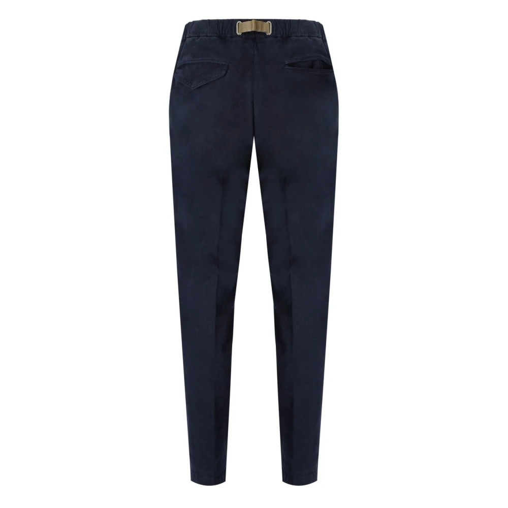 White Sand Blauwe Katoenen Skinny Leg Broek Blue Heren