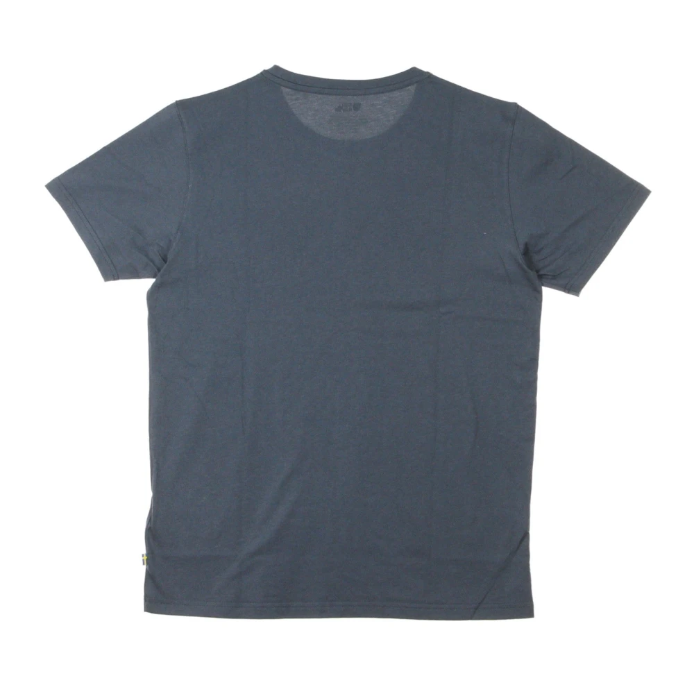 Fjällräven Navy Logo T-shirt voor mannen Blue Heren