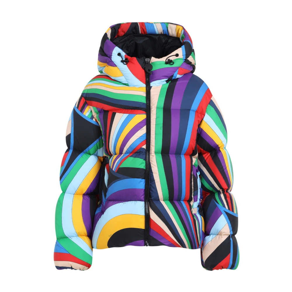EMILIO PUCCI Viola Rosso Donsjack Multicolor Dames