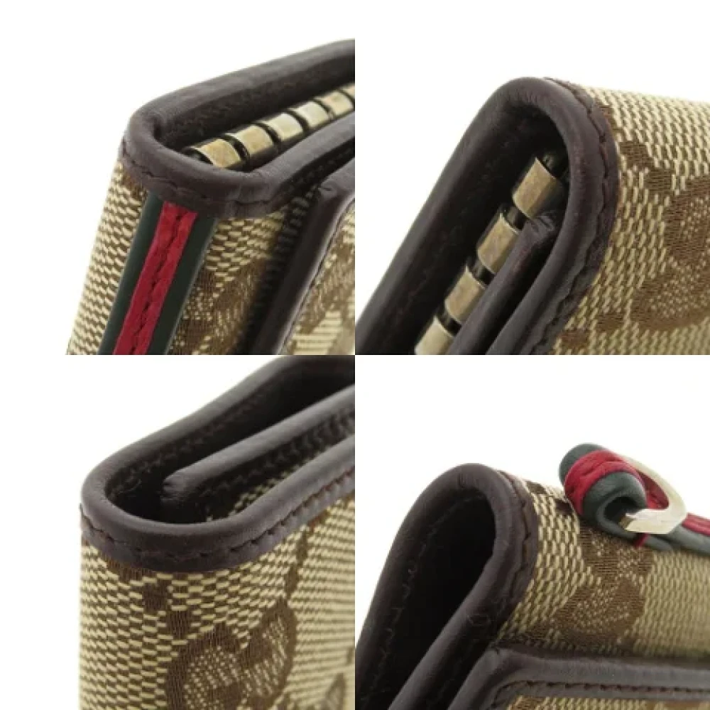 Gucci Vintage Pre-owned Canvas key-holders Brown Dames
