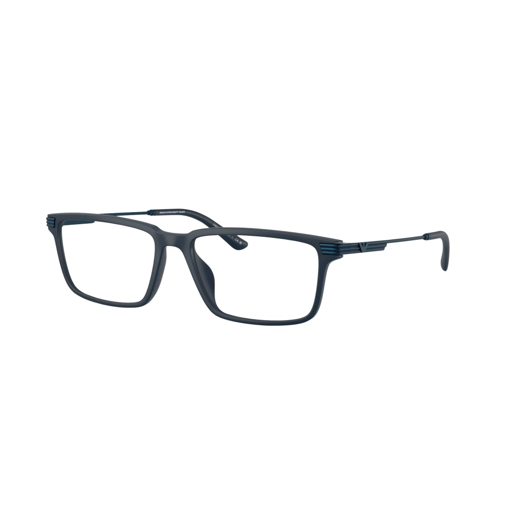Emporio Armani Unisex Blue Glasses, 55 Mm, Rectangle Sunglasses