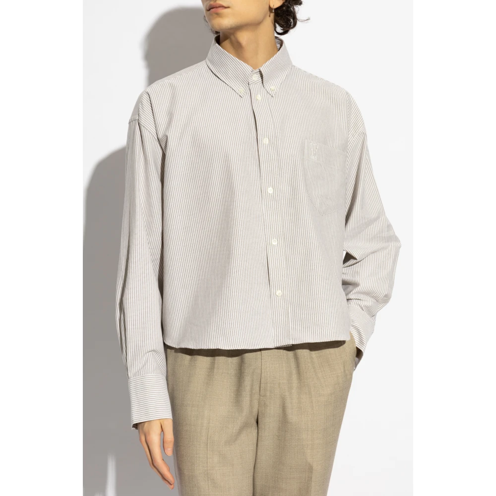 Ami Paris Overhemd met gestreept patroon White Heren