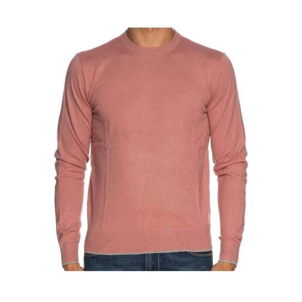 Armani Exchange Hombre Rosado - Jersey De Cuello Redondo De Manga Larga - Knitwear - Rosa - S