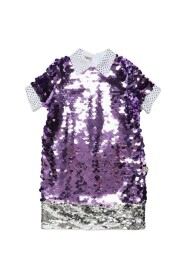 n21 abito con paillettes lilla e argento