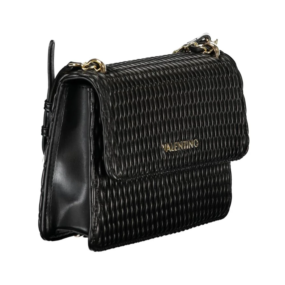 Valentino by Mario Valentino Schoudertas met Ketting in Zwart Polyethyleen Black Dames