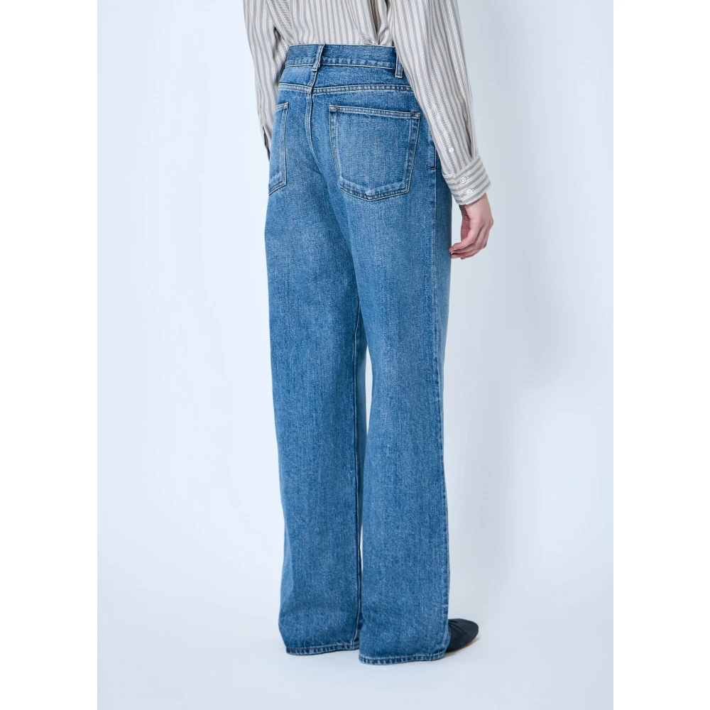 The Row Wijdvallende Vijf-Pocket Jeans Blue Dames