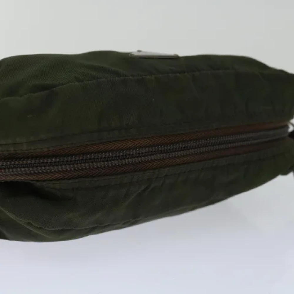 Prada Vintage Pre-owned Fabric clutches Green Dames