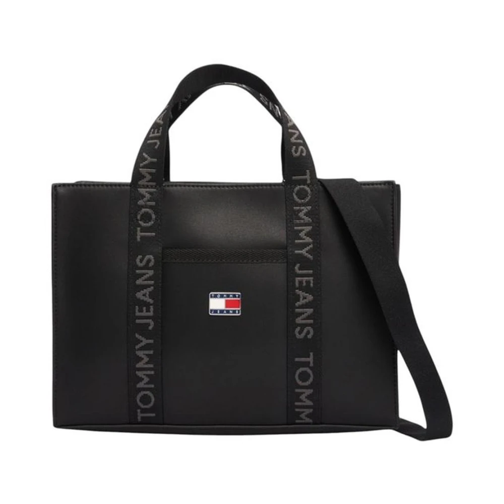 Tommy Jeans Polyurethaan Handtas voor Vrouwen Black Dames