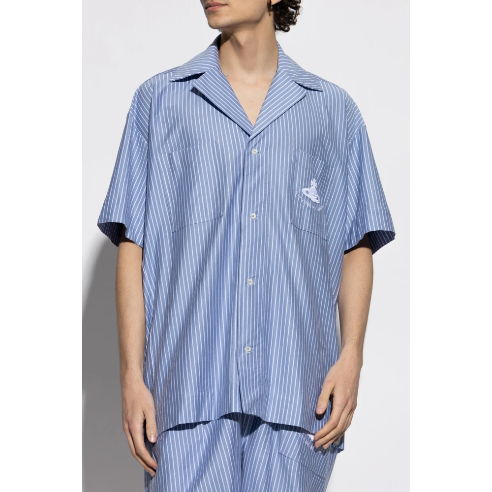 Vivienne Westwood Shirt Camp Blue Heren