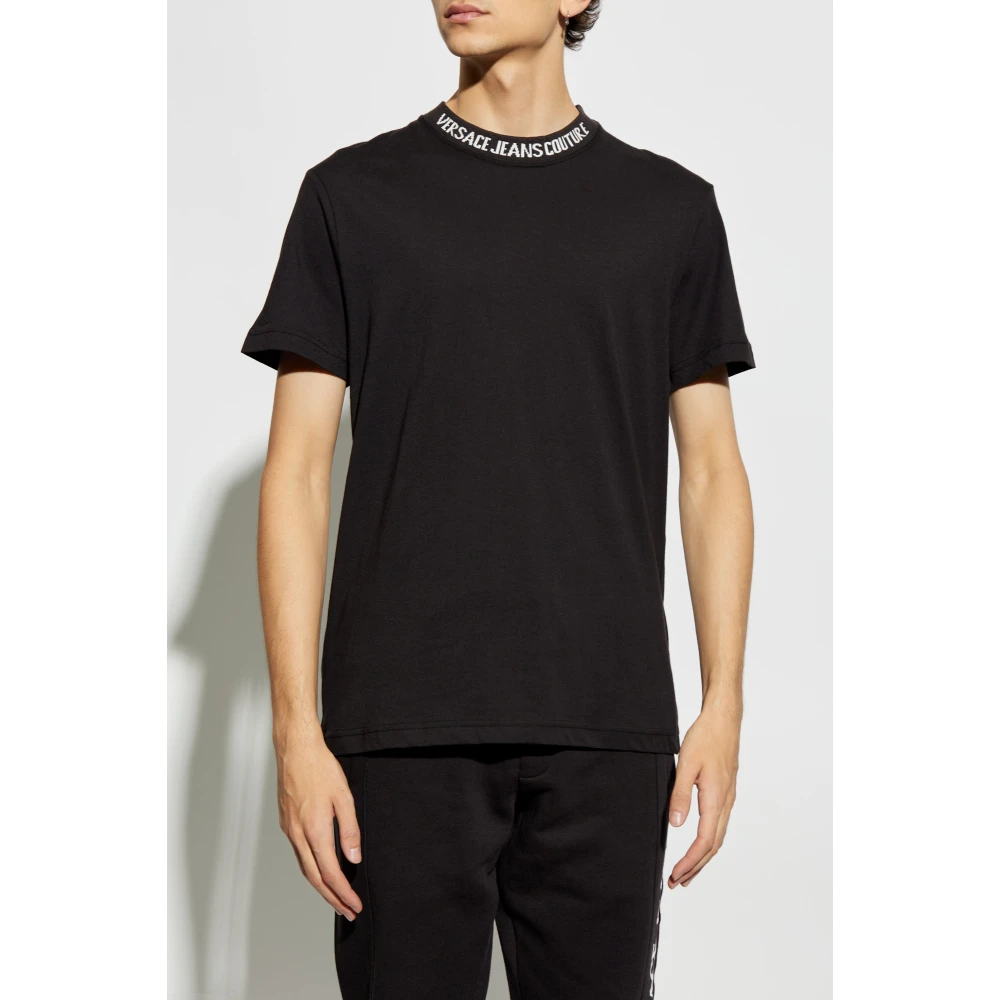 Versace Jeans Couture T-shirt met logo Black Heren
