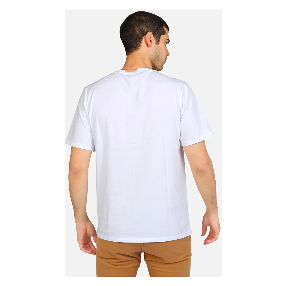 Roy Roger's Logo Print T-shirt White Heren