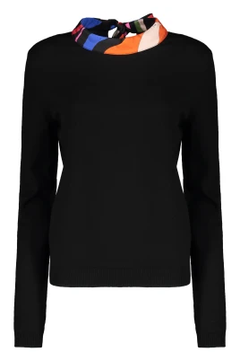 Marmo Silk Collar Wool Jumper