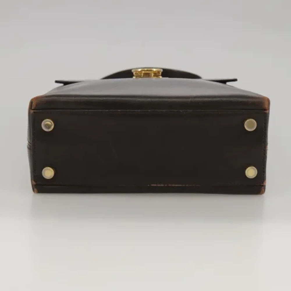 Salvatore Ferragamo Pre-owned Leather handbags Brown Dames