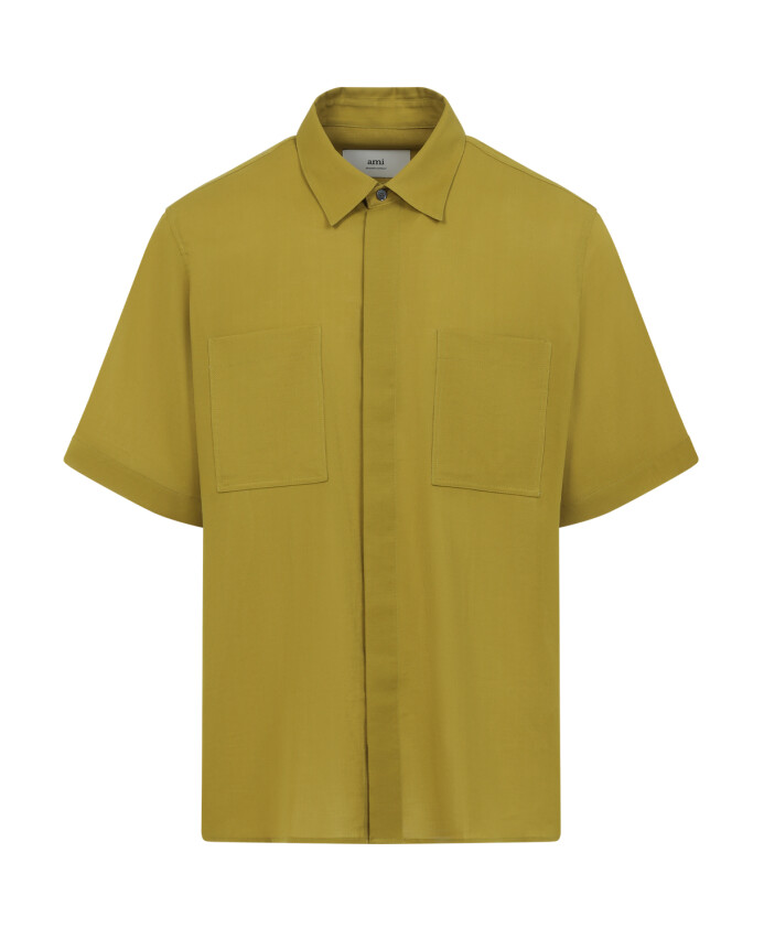 chemise-verte-en-coton-elegante-polyvalente