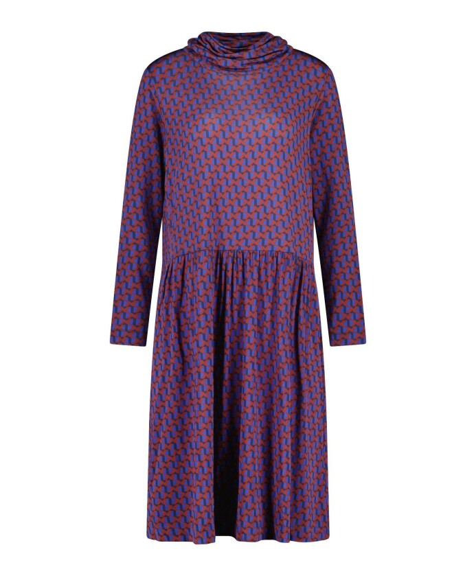 robe-midi-a-motif-geometrique
