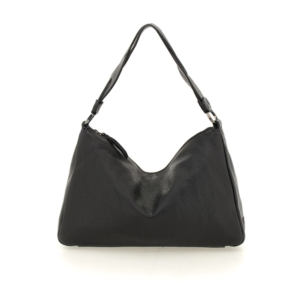 Gabs Leren schoudertas met ritssluiting Black Dames