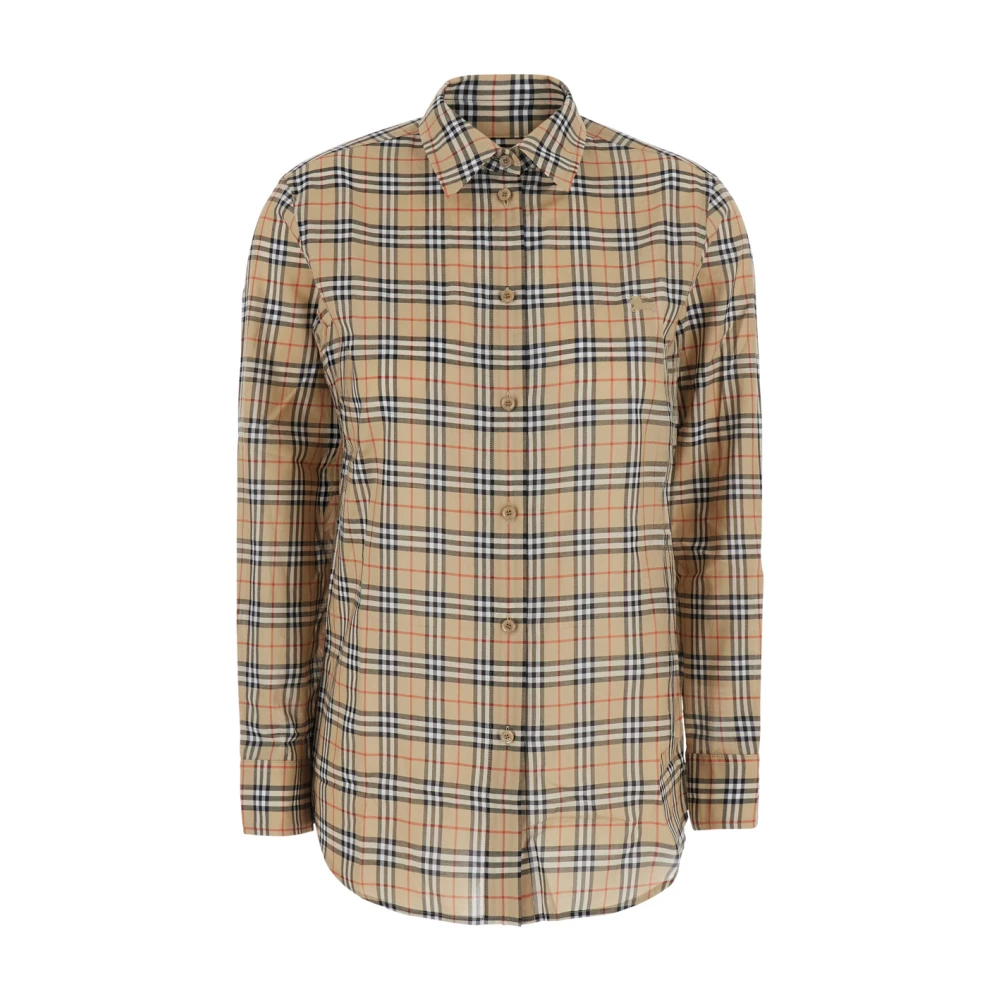 Burberry Donna Beige - Emma Chk Shirt - Blouses & Shirts - Xs - Immagine 3