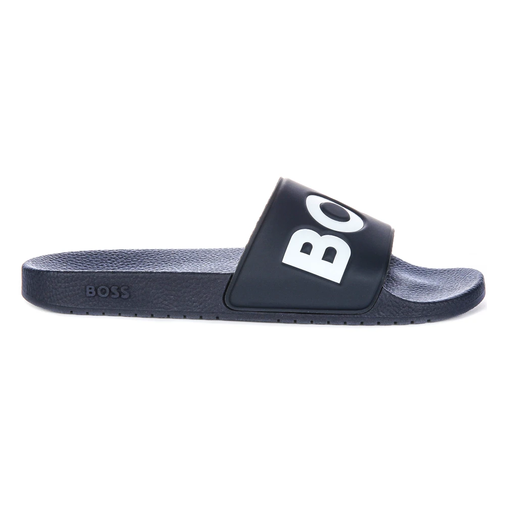 Hugo Men's Blue Dark Slide Sandals For - Sliders - 6 Uk - Shoes
