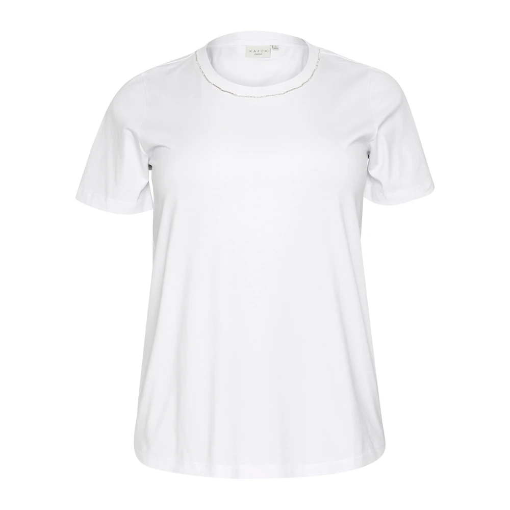 Kaffe Curve Wit T-shirt met korte mouwen White Dames