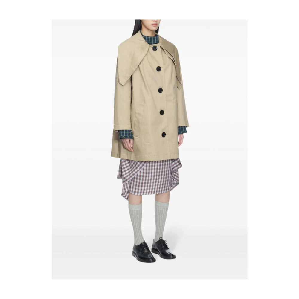 Meryll Rogge Beige Oversized Trenchcoat Beige Dames