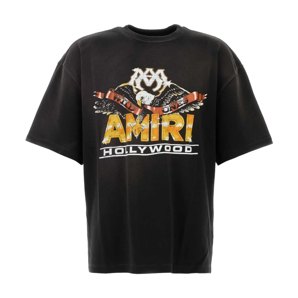 Amiri Men's Black T-Shirts, L, Oversize Cotton T-Shirt