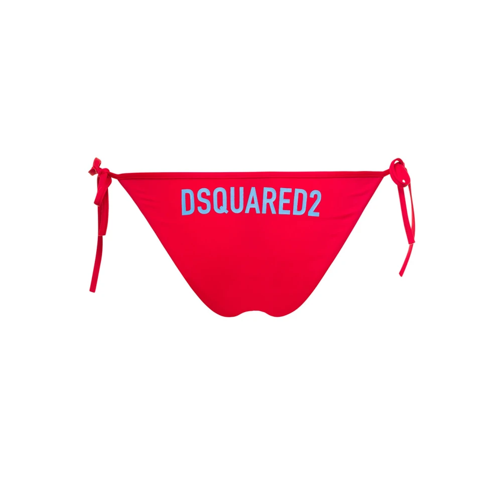 Dsquared2 Rode Sea Zwemkleding Bikini Broekje Red Dames