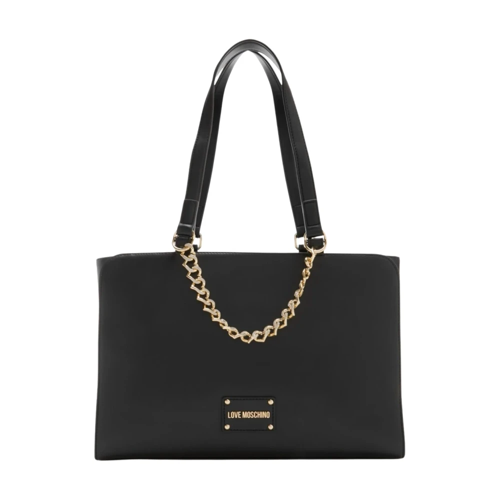 Love Moschino Stijlvolle PU-tas Black Dames
