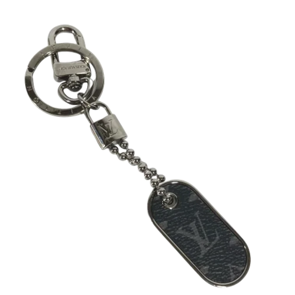 Louis Vuitton Vintage Pre-owned Fabric key-holders Gray Heren