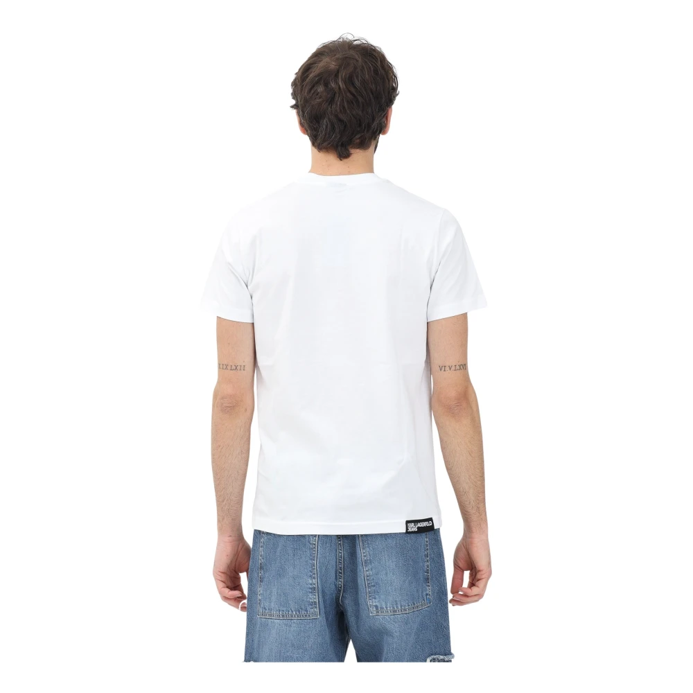 Karl Lagerfeld T-shirts en Polos Wit White Heren