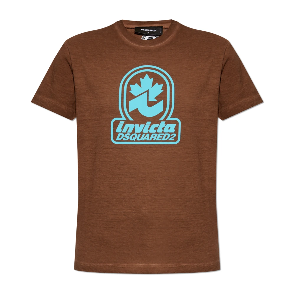 Dsquared2 T-shirt met print Brown Dames
