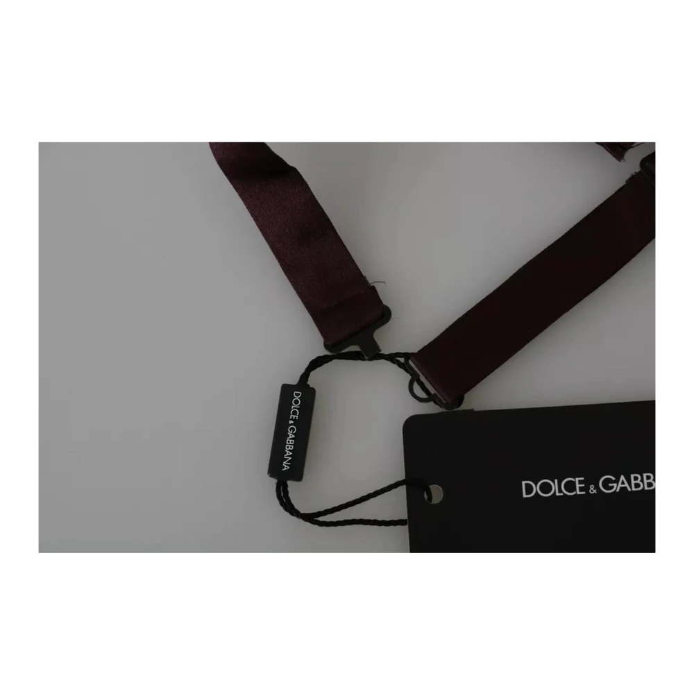 Dolce & Gabbana Luxe Zijden Vlinderdas met Logodetails Red Heren