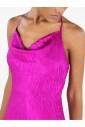 fuchsia-silk-satin-v-neck-dress