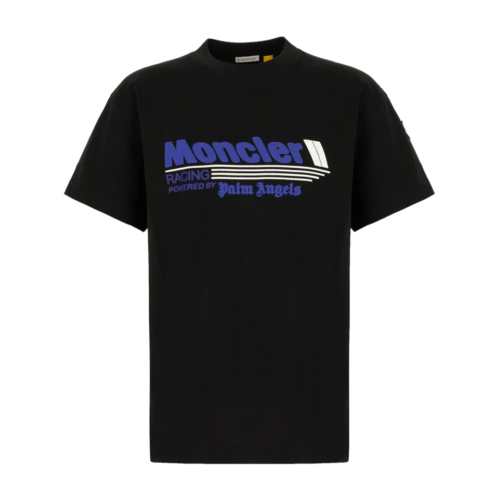 Moncler Casual Katoenen T-Shirt voor Mannen Black Heren